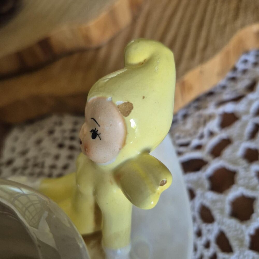 Hearth Happenings 🏡🧚♂️ Vintage Japan Pixie Elf Shoe Planter Fairy Figurine - Picture 11 of 13
